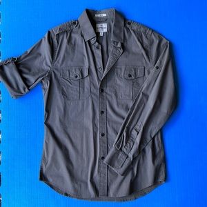 Men’s Express MK2 fitted, charcoal gray, medium